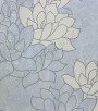 PÁG. 01/02 - Papel de Parede Vinílico Flow 3 (Italiano) - Floral Estilizado (Cinza/ Azul)