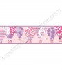 PÁG. 011 - Faixa Vinílica Decorativa Peek-a-Boo (Americano) - Balões (Tons de Rosa/ Lilás)