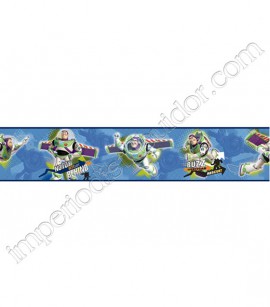PÁG. 036 - Faixa Vinílica Disney York (Americano) - Toy Story - Buzz Lightyear (Azul)