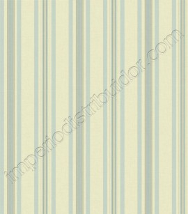 PÁG. 04 - Papel de Parede Vinílico Ashford Stripes (Americano) - Listras (Azul Claro/ Marfim/ Bege)