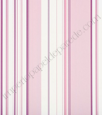 PÁG. 04 - Papel de Parede Vinílico Classic Stripes (Americano) - Listras (Tons de Rosa/ Roxo/ Branco)