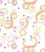 PÁG. 074 - Papel de Parede Vinílico Disney York (Americano) - Show Star (Branco/ Colorido/ Detalhes com Glitter)