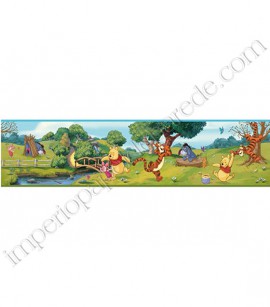 PÁG. 081 - Faixa Vinílica Decorativa Disney York II (Americano) - Ursinho Pooh e sua Turma (Colorido)