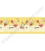 PÁG. 10 - Faixa Vinílica Decorativa Kawayi (Americano) - Ursinhos (Amarelo/ Rosa)