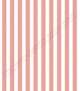 PÁG. 10 - Papel de Parede Vinílico Ashford Stripes (Americano) - Listras (Branco/ Tons de Rosa/ Bege)