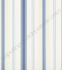 PÁG. 12 - Papel de Parede Vinílico Classic Stripes (Americano) - Listras (Tons de Azul/ Cor Crú/ Detalhes com Leve Brilho Perolado)