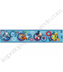 PÁG. 124 - Faixa Vinílica Decorativa Disney York II (Americano) - Turma do Mickey (Tons de Azul/ Vermelho/ Colorido)