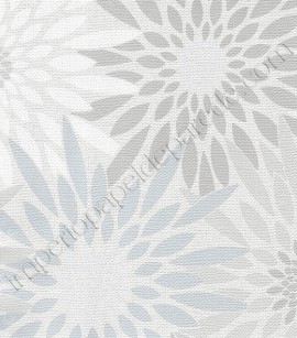PÁG. 13 - Papel de Parede Vinílico Imagine 2 (Italiano) - Floral Estilizado (Tons de Azul/ Tons de Bege Acinzentado/ Off-White/ Detalhes com Brilho Perolado)