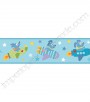 PÁG. 156 - Faixa Vinílica Decorativa Peek-a-Boo (Americano) - Cachorrinho Astronauta (Tons de Azul/ Colorido)