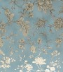 PÁG. 16 - Papel de Parede Vinílico Bright Wall (Americano) - Floral (Azul Acinzentado/ Bege/ Detalhes com Brilho Dourado)