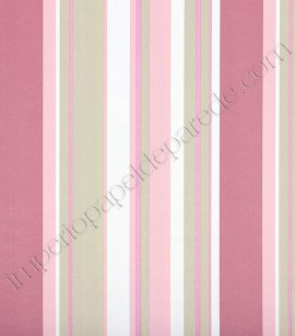 PÁG. 26 - Papel de Parede Vinílico Classic Stripes (Americano) - Listras (Tons de Rosa/ Bege/ Branco)