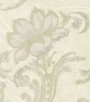 PÁG. 28 - Papel de Parede Vinílico Vinci (Italiano) - Floral em Relevo (Leve Rosê/ Bege Acinzentado/ Leve Brilho/ Detalhes com Brilho Glitter Dourado)