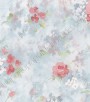 PÁG. 31 - Papel de Parede Vinílico Fragrant Roses (Chinês) - Floral Aquarelado (Tons de Azul/ Cor Goiaba/ Verde)