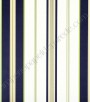 PÁG. 35 - Papel de Parede Vinílico Classic Stripes (Americano) - Listras (Azul Marinho/ Verde/ Bege/ Branco/ Detalhes com Brilho)