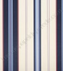 PÁG. 37 - Papel de Parede Vinílico Classic Stripes (Americano) - Listras (Tons de Azul/ Vermelho/ Bege)
