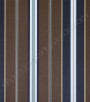 PÁG. 38 - Papel de Parede Vinílico Classic Stripes (Americano) - Listras (Tons de Azul/ Marrom Escuro/ Detalhes com Brilho Dourado)