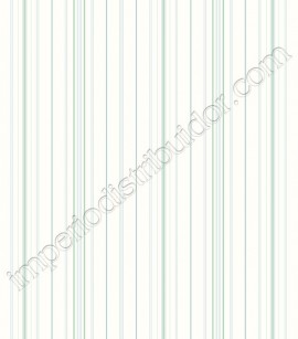 PÁG. 41 - Papel de Parede Vinílico Ashford Stripes (Americano) - Listras (Tons de Azul Claro/ Verde Menta)