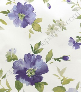 PÁG. 43 - Papel de Parede Vinílico Feature Wall (Americano) - Floral (Branco/ Tons de Verde/ Tons de Azul/ Leve Brilho)