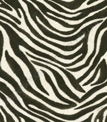 PÁG. 46 - Papel de Parede Vinílico Roberto Cavalli (Italiano) - Imitação Zebra (Preto/ Gelo/ Detalhe com Leve Brilho)