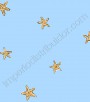 PÁG. 49 - Papel de Parede Vinílico Candice Kids (Americano) - Estrelas do Mar (Azul/ Amarelo)