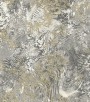 PÁG. 57 - Papel de Parede Vinílico Roberto Cavalli 3 (Italiano) - Arabesco com Abstrato (Tons de Cinza/ Bege/ Detalhes com Relevo e Brilho)