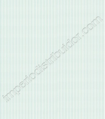 PÁG. 63 - Papel de Parede Vinílico Ashford Stripes (Americano) - Listras (Creme/ Verde Escuro)