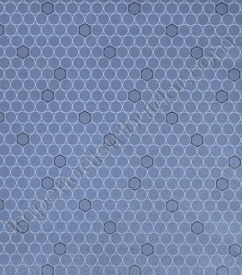 PÁG. 64 - Papel de Parede Vinílico Tropical Texture (Chinês) - Círculos (Tons de Azul/ Preto/ Detalhes com Leve Brilho)