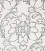 PÁG. 72 - Papel de Parede Vinílico Italiana Vera (Italiano) - Floral Estilizado (Prata/ Branco/ Detalhes com Relevo/ Detalhes com Brilho)