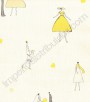 PÁG. 77 - Papel de Parede Vinílico Kawayi (Chinês) - Moda (Tons de Amarelo/ Bege Claro)