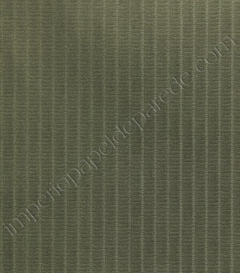 PÁG. 77 - Papel de Parede Vinílico Texture World (Chinês) - Listras Finas (Verde Musgo/ Detalhes com Brilho Dourado)