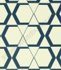 PÁG. 77 - Papel de Parede Vinílico Tropical Texture (Chinês) - Geométrico (Azul/ Creme)