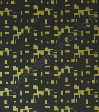 PÁG. 80 - Papel de Parede Vinílico Tropical Texture (Chinês) - Desenho Abstrato (Dourado/ Preto)