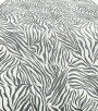 Papel de Parede Estampado Zebra Chumbo, Prata e Gelo - Coleção Italian Select (New Fantasy) - Vinílico Lavável
