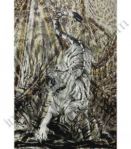 PÁG. 19B - Painel de Parede Vinílico Roberto Cavalli 3 (Italiano) - Tigre