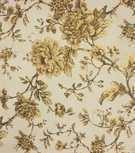 PÁG. 21 - Papel de Parede Vinílico Bright Wall (Americano) - Floral (Bege/ Dourado)