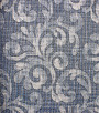 PÁG. 24 - Papel de Parede Vinílico New Naturae (Italiano) - Arabesco (Azul Jeans/ Champagne/ Detalhes com Trama de Tecido/ Detalhes com Leve Brilho)