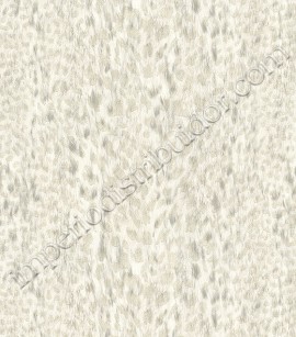 PÁG. 30 - Papel de Parede Vinílico Roberto Cavalli 3 (Italiano) - Imitação de Onça (Cor Cru/ Bege Claro Acinzentado/ Leve Relevo e Brilho Glitter)