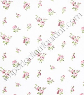 PÁG. 35 - Papel de Parede Vinílico English Florals (Inglês) - Flores Miúdas (Tons de Rosa)