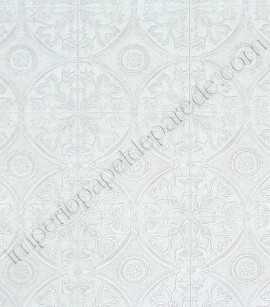 PÁG. 56 - Papel de Parede Vinílico Rustic Country (Americano) - Imitação Azulejo (Cinza Claríssimo/ Detalhes com Leve Relevo)