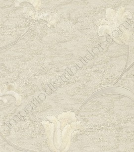 PÁG. 67 - Papel de Parede Vinílico Vanity (Italiano) - Floral (Tons de Bege/ Pérola/ Leve Brilho/ Detalhes Metalizados)