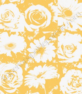 PÁG. 75 - Papel de Parede Vinílico Risky Business (Americano) - Flores (Amarelo/ Branco)