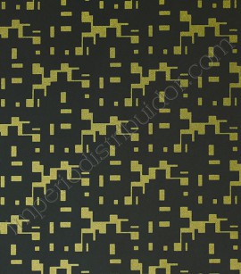 PÁG. 80 - Papel de Parede Vinílico Tropical Texture (Chinês) - Desenho Abstrato (Dourado/ Preto)