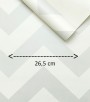 Papel de Parede Chevron Cinza - Coleção Império Algodão Doce - Importado Lavável