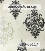 PÁG. 45 - Papel de Parede Colonial Efeito Manchado - Importado Lavável - Coleção Lord II (Marrom Acinzentado)