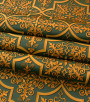 Papel de Parede Colonial Grade - Importado Lavável - Coleção Lord II (Verde/ Ocre)