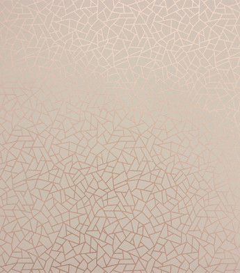 PÁG. 52 - Papel de Parede Craquelê Gelo e Rose Gold (Brilho) - Coleção Neo Geometric - Semi-Vinílico