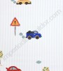 PÁG. 78 - Papel de Parede Infantil Vinílico All Kids - Transportes (Azul/ Colorido)