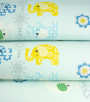 Papel de Parede Elefante Azul Color - Coleção Império Algodão Doce - Importado Lavável