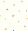 PÁG. 42 - Papel de Parede Estrelas Off-White e Colorido - Coleção Hello Kids - Vinílico Importado