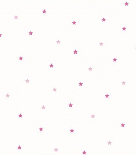 PÁG. 54 - Papel de Parede Infantil Estrelas Rosa - Coleção Fofura Baby - Vinílico Importado